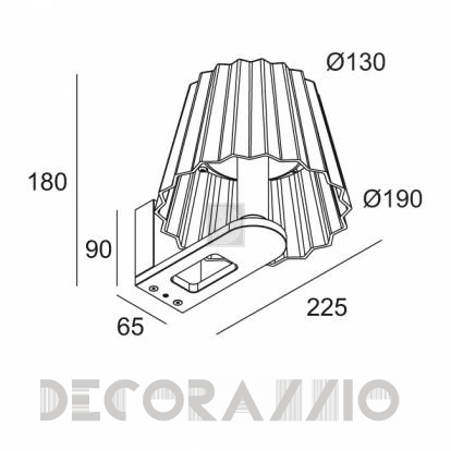 Светильник уличный настенный накладной (Бра) Delta Light BUTLER - 222 031 11 93 ED8 A