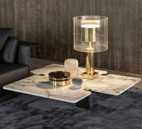 Кофейный, журнальный столик Minotti Jacob - MM2WB