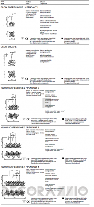 Светильник  потолочный подвесной (Люстра) Pallucco Glow - PG44W