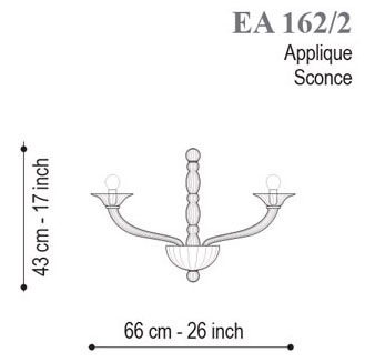 Светильник  настенный накладной (Бра) Seguso Alioth - EA 162/2