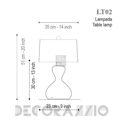 Светильник  настольный (Настольная лампа) Seguso Clessidra - LT02