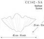 Светильник  настенный накладной (Бра) Seguso Conchiglia - CC142-SA