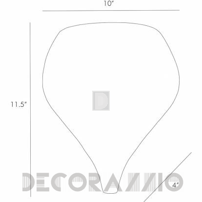 Светильник  настенный накладной (Бра) Arteriors Alisa - 46501