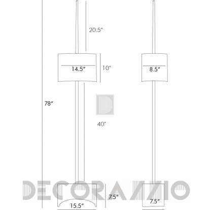 Светильник  напольный (Торшер) Arteriors Babolsar - 72082