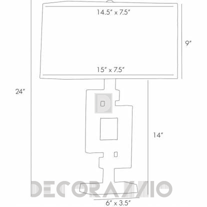 Светильник  настольный (Настольная лампа) Arteriors Barnett - 42031-361