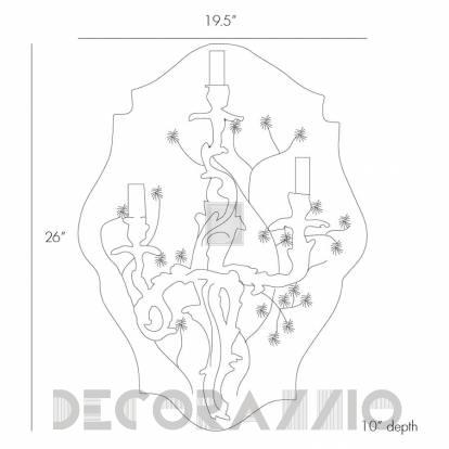 Светильник  настенный накладной (Бра) Arteriors Canton - DD42032