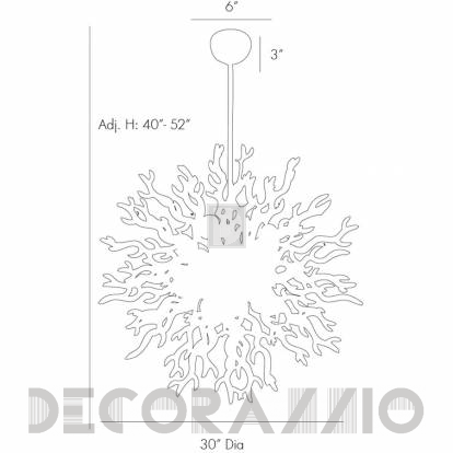 Светильник  потолочный подвесной (Люстра) Arteriors Diallo - 89992