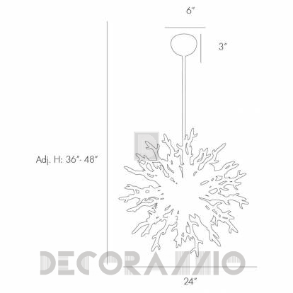 Светильник  потолочный подвесной (Люстра) Arteriors Diallo - 89986