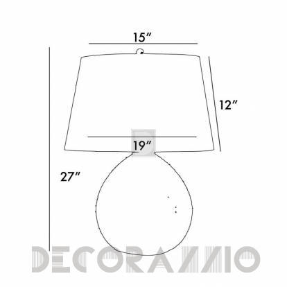 Светильник  настольный (Настольная лампа) Arteriors Edaline - 44105-272