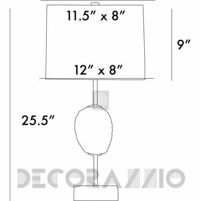 Светильник  настольный (Настольная лампа) Arteriors Ellsworth - 49000-336