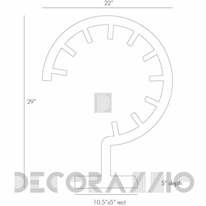 Светильник  настольный/напольный (Настольная лампа) Arteriors Gidget - 49990