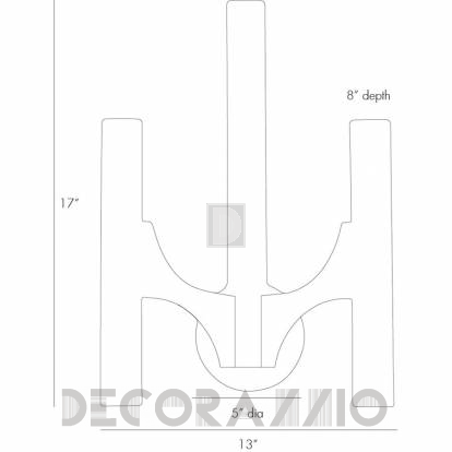 Светильник  настенный накладной (Бра) Arteriors Gilmore - 49998