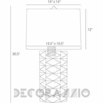 Светильник  настольный (Настольная лампа) Arteriors Jackson - 49983-756