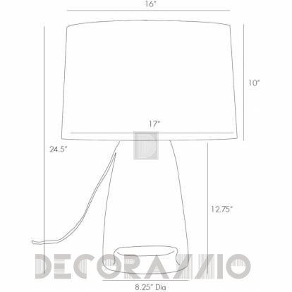 Светильник  настольный (Настольная лампа) Arteriors Jamal - 17438-348
