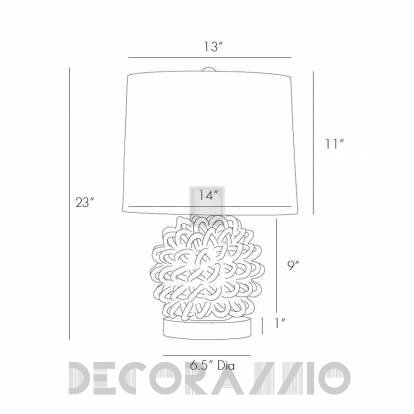Светильник  настольный (Настольная лампа) Arteriors Jamienne - 17059-588