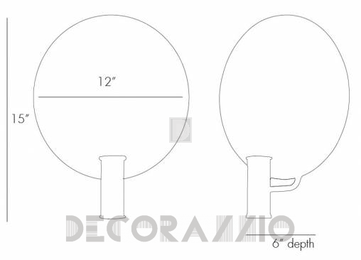 Светильник  настенный накладной (Бра) Arteriors Lorita - 42046