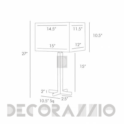 Светильник  настольный (Настольная лампа) Arteriors Mildred - 44063-747