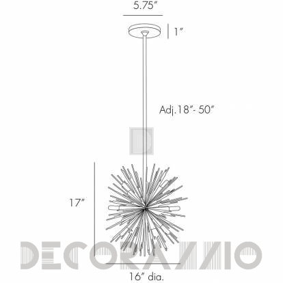 Светильник  потолочный подвесной (Люстра) Arteriors Mini Zanadoo - 89001