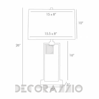 Светильник  настольный (Настольная лампа) Arteriors Paddock - 49948-268