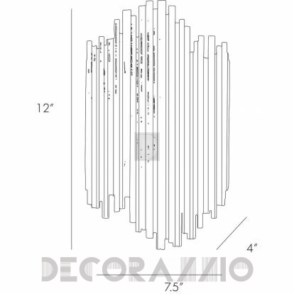 Светильник  настенный накладной (Бра) Arteriors Prescott - 44320