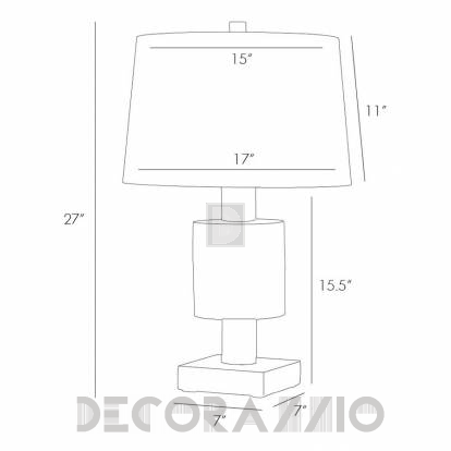 Светильник  настольный (Настольная лампа) Arteriors Proctor - 46800-430