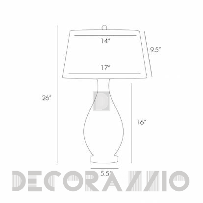 Светильник  настольный (Настольная лампа) Arteriors Ridley - 46817-494