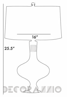 Светильник  настольный (Настольная лампа) Arteriors Rory - 17336-453