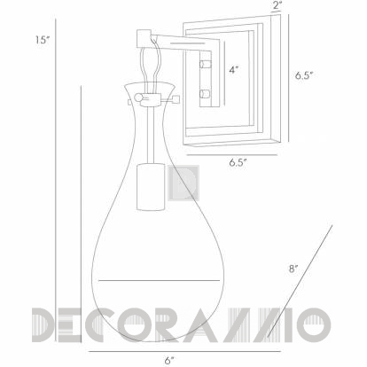 Светильник  настенный накладной (Бра) Arteriors Sabine - 49984