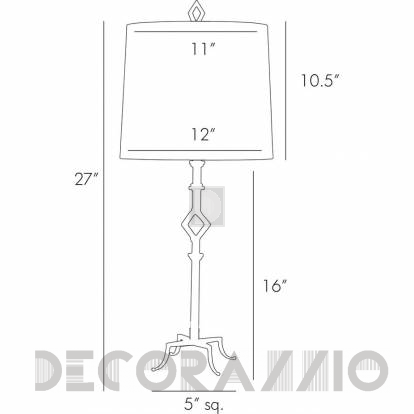 Светильник  настольный (Настольная лампа) Arteriors Salinger - 44003-805