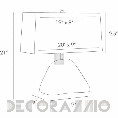 Светильник  настольный (Настольная лампа) Arteriors Sonoma - 43007-603