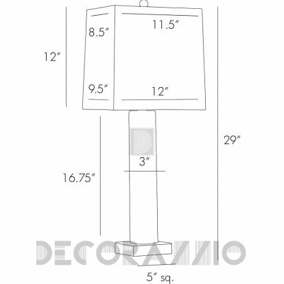 Светильник  настольный (Настольная лампа) Arteriors Sookie - 17747-464