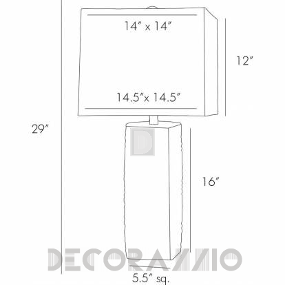 Светильник  настольный (Настольная лампа) Arteriors Swanson - 17765-591