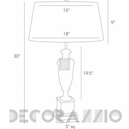 Светильник  настольный (Настольная лампа) Arteriors Townsend - 42001-642