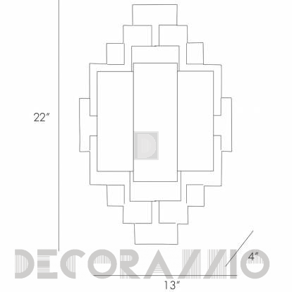 Светильник  настенный накладной (Бра) Arteriors Trinidad - 44325