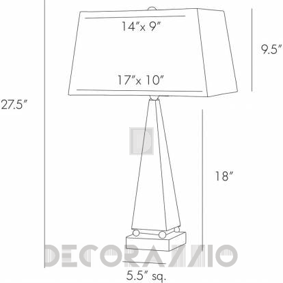 Светильник  настольный (Настольная лампа) Arteriors Tut - 44004-630