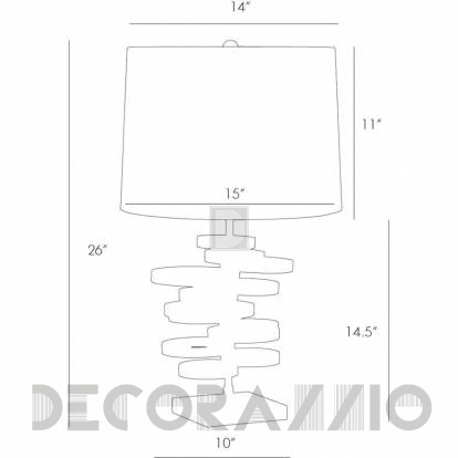 Светильник  настольный (Настольная лампа) Arteriors Verner - 49016-313