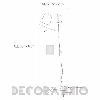 Светильник  настольный (Настольная лампа) Arteriors Watson - 49021