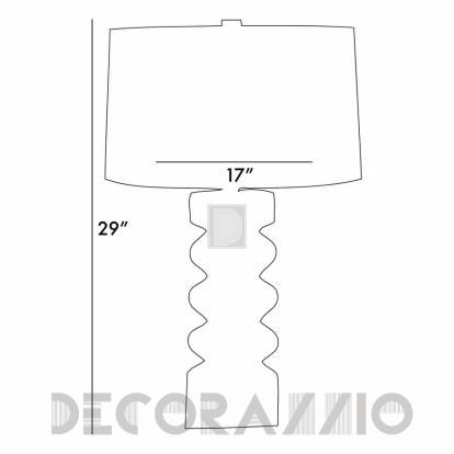 Светильник  настольный (Настольная лампа) Arteriors Wheaton - 17540-667
