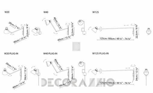 Светильник  настенный накладной (Бра) B.Lux Blux System - BBB2W