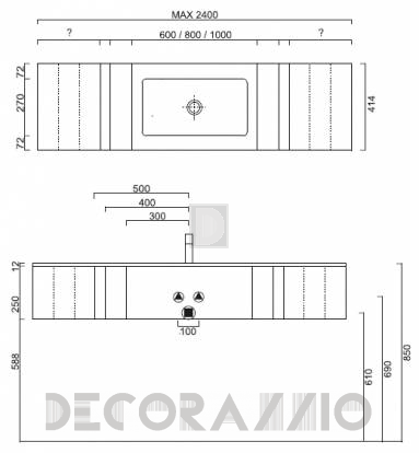 Тумба под умывальник Sign Inn - inn_h25_41_26_1