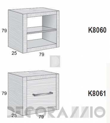 Полка навесная Karol Xil - K8060