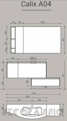 Комплект в ванную Novello Calix - calix_A04