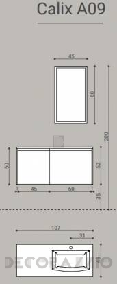 Комплект в ванную Novello Calix - calix_A09