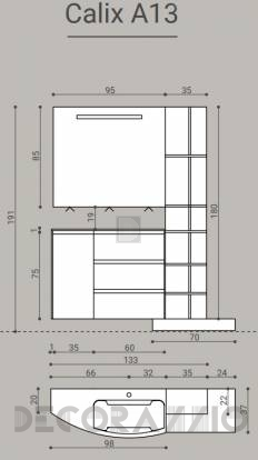 Комплект в ванную Novello Calix - calix_A13