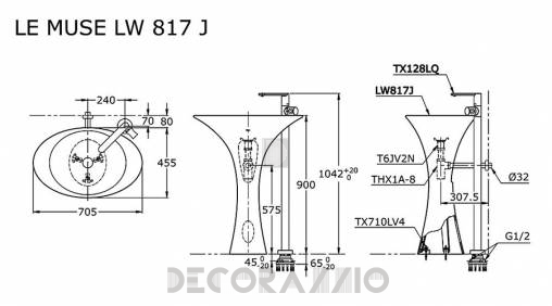 Пьедестал Toto Le Muse - lw817j