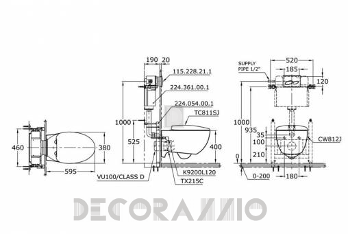 Унитаз Toto Le Muse - cw812j+tc811sj