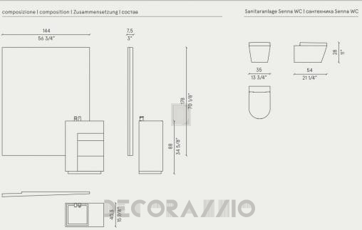 Комплект в ванную Milldue Noorth - touch_101