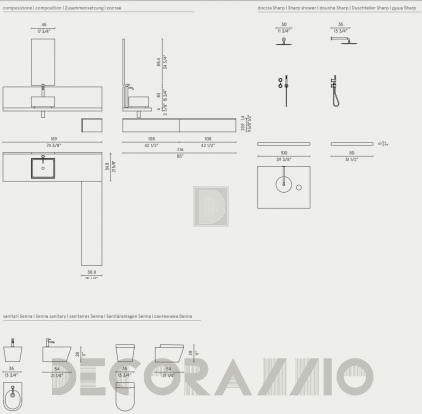 Комплект в ванную Milldue Noorth - sintesi_102