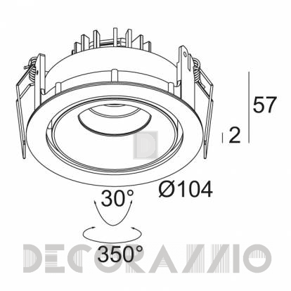 Светильник  потолочный врезной (Светильник точечный) Delta Light Reo Ok - 202 37 28132 A