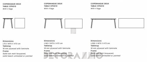 Обеденный стол HAY Copenhague - hay-cph210-1